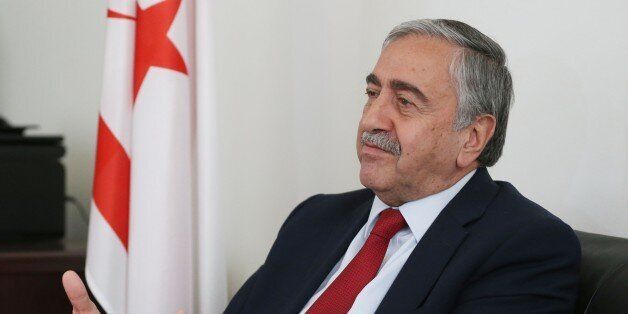 NEW YORK, USA - SEPTEMBER 26: Turkish Republic of Northern Cyprus President Mustafa Akinci speaks during an interview with Anadolu Agency (AA) in Manhattan, New York, United States on September 26, 2016. (Photo by Mohammed Elshamy/Anadolu Agency/Getty Images)