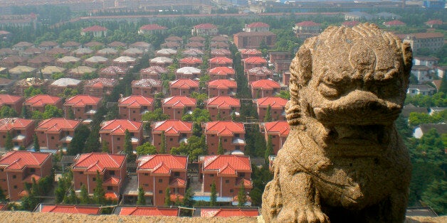 Residential area in China's richest village of Huaxi, Jiangsu Province, China