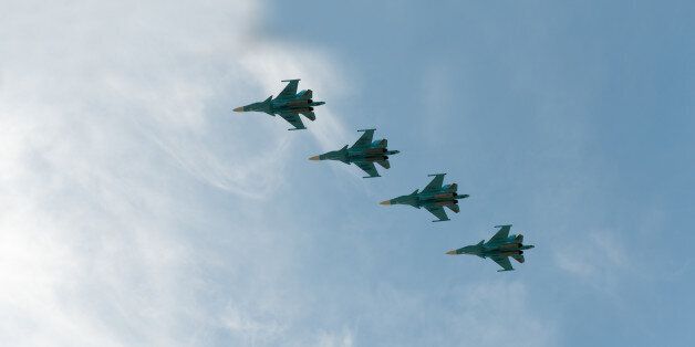 Group of airplanes Sukhoi Su-33
