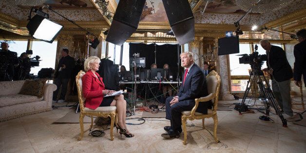 In this image released by CBS News, 60 MINUTES Correspondent Lesley Stahl interviews President-elect Donald J. Trump at his home, Friday, Nov. 11, 2016, in New York. The first post-election interview for television will be broadcast on 60 MINUTES on Sunday. (Chris Albert for CBSNews/60MINUTES via AP)