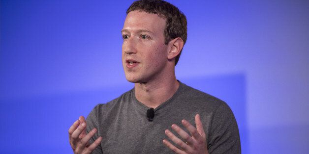Mark Zuckerberg, chief executive officer and founder of Facebook Inc., gestures as he speaks during a session at the Techonomy 2016 conference in Half Moon Bay, California, U.S., on Thursday, Nov. 10, 2016. The annual conference, which brings together leaders in the technology industry, focuses on the centrality of technology to business and social progress and the urgency of embracing the rapid pace of change brought by technology. Photographer: David Paul Morris/Bloomberg via Getty Images