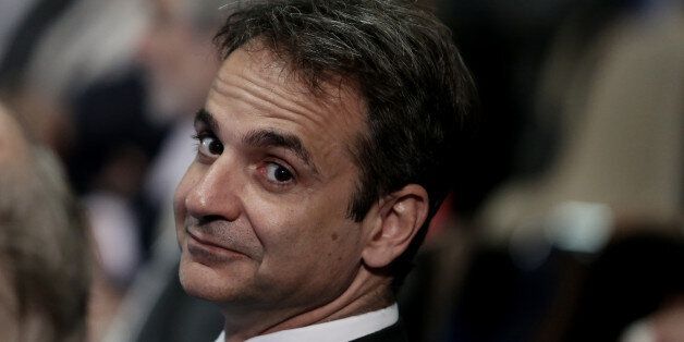 Opening of the International Shipping Exhibition Posidonia 2016, in Athens, Greece, on June 6, 2016. Kyriakos Mitsotakis, leader of the main opposition party of New Democracy at the opening ceremony. In the exhibition participate more than 1,800 exhibitors from 89 countries and 20,000 expected visitors - professionals from the Greek and international maritime industry. (Photo by Panayiotis Tzamaros/NurPhoto via Getty Images)