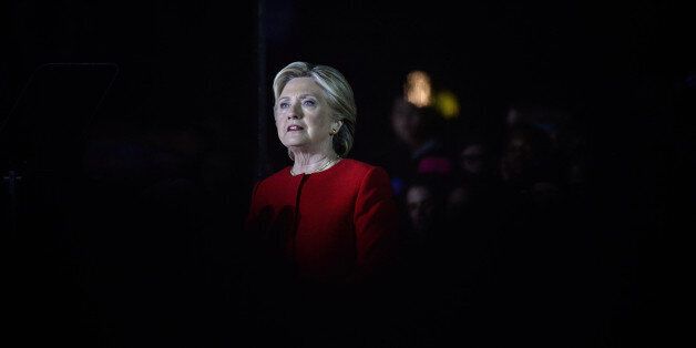 Hillary Clinton, 2016 Democratic presidential nominee, speaks during a campaign event in Philadelphia, Pennsylvania, U.S., on Monday, Nov. 7, 2016. Clinton leads Donald Trump by three percentage points among likely voters nationally, the latest sign that her campaign's painstaking focus on women, Latinos, and blacks could help propel her to the White House. Photographer: Charles Mostoller/Bloomberg via Getty Images