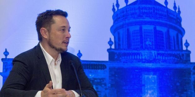 Tesla Motors CEO Elon Musk speaks at a press conference during the 67th International Astronautical Congress in Guadalajara, Mexico on September 27, 2016. / AFP / HECTOR GUERRERO (Photo credit should read HECTOR GUERRERO/AFP/Getty Images)