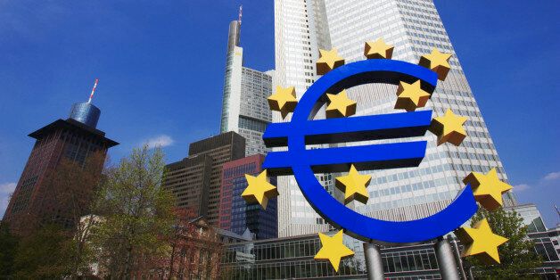 Germany, Frankfurt, European Central Bank, low angle