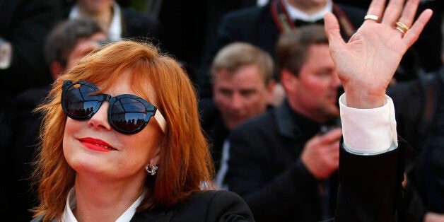 Actress Susan Sarandon poses on the red carpet as she arrives for the opening ceremony and the screening of the film