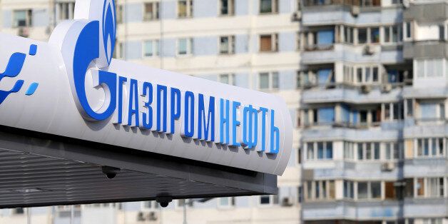 A logo of Gazprom Neft oil company is seen at a petrol station in Moscow, Russia, March 11, 2016. REUTERS/Maxim Shemetov/File Photo GLOBAL BUSINESS WEEK AHEAD PACKAGE - SEARCH 'BUSINESS WEEK AHEAD MAY 30' FOR ALL IMAGES