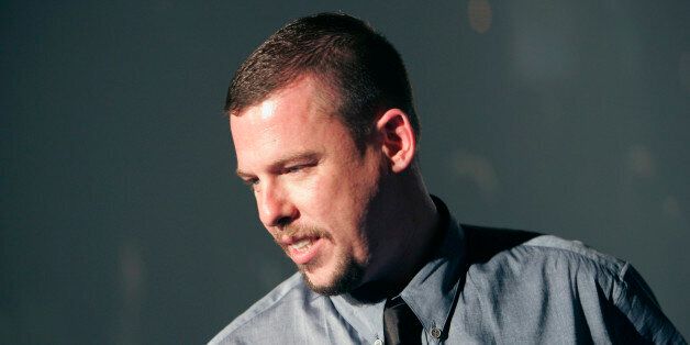 British fashion designer Alexander McQueen arrives for the Los Angeles Alexander McQueen Boutique launch party in Los Angeles. McQueen was found dead at his London home on Thursday, Feb. 11, 2010, his spokeswoman said. He was 40 years old. (AP Photo/Danny Moloshok)