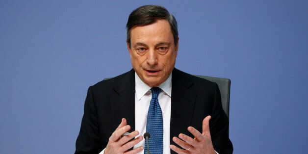 European Central Bank (ECB) President Mario Draghi addresses a news conference at the ECB headquarters in Frankfurt, Germany, March 10, 2016. To match Analysis ECB-GERMANY/ REUTERS/Kai Pfaffenbach/File Photo