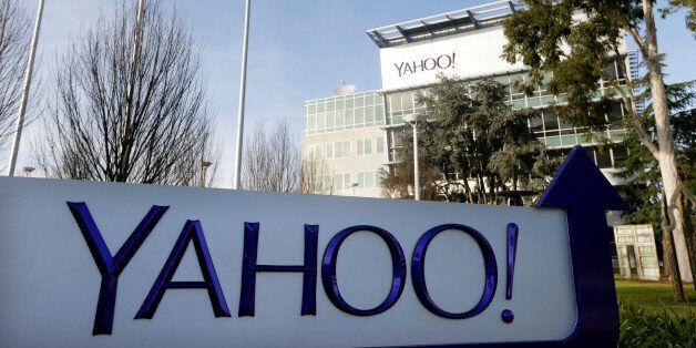 FILE - This Jan. 14, 2015 file photo shows Yahoo's headquarters in Sunnyvale, Calif. According to a Reuters report published Tuesday, Oct. 4, 2016, Yahoo reportedly scanned hundreds of millions of email accounts at the behest of U.S. intelligence or law enforcement. The scans reportedly selected messages that contained a string of unknown characters. Yahoo did not deny the report, saying only that it is a