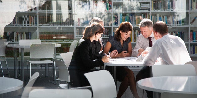 Businesspeople in office meeting