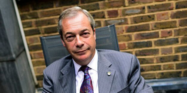 Former UKIP leader Nigel Farage poses for a picture during an interview with Reuters at his Westminster office in London, Britain September 21, 2016. Britain's Brexit vote is an inspiration to Donald Trump's U.S. Presidential campaign and will help spur him to victory, said Farage, one of the key architects of the popular uprising that saw Britons vote to leave the European Union in June. REUTERS/Dylan Martinez