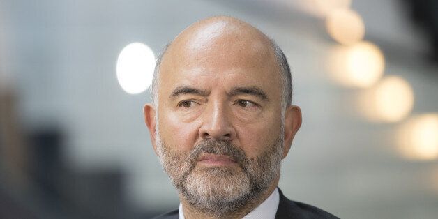 Pierre Moscovici, economic commissioner for the European Union (EU), pauses during a Bloomberg Television interview at the European Parliament in Strasbourg, France, Wednesday, Sept. 14, 2016. European Commission President Jean-Claude Juncker said that the coming year will be vital for the European Union as it seeks to remain relevant following the U.K. decision to quit the 28-nation bloc. Photographer: Jasper Juinen/Bloomberg via Getty Images
