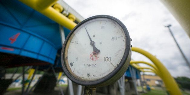 A pressure gauge sits on pipework at Dashava underground gas storage facility operated by UkrTransGaz, in Striy, Lviv region, Ukraine, on Thursday, May 28, 2015. Next month, Naftogaz aims to reach a new deal with Russia to cover the coming winter season, its Chief Executive Officer Andriy Kobolyev said May 19. Photographer: Vincent Mundy/Bloomberg via Getty Images