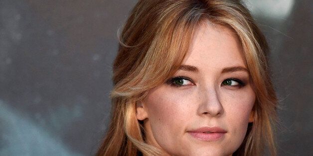 Haley Bennett poses as she arrives at the world premiere of