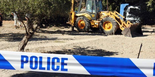 A bulldozer excavates a site during an investigation for Ben Needham, a 21-month-old British toddler who went missing in 1991, on the island of Kos, Greece, September 27, 2016. REUTERS/Vassilis Triandafyllou