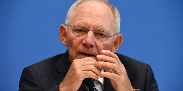 German Finance Minister Wolfgang SchÃ¤uble attends a press conference on the German budget plan for 2017 in Berlin, on July 6, 2016. / AFP / John MACDOUGALL (Photo credit should read JOHN MACDOUGALL/AFP/Getty Images)