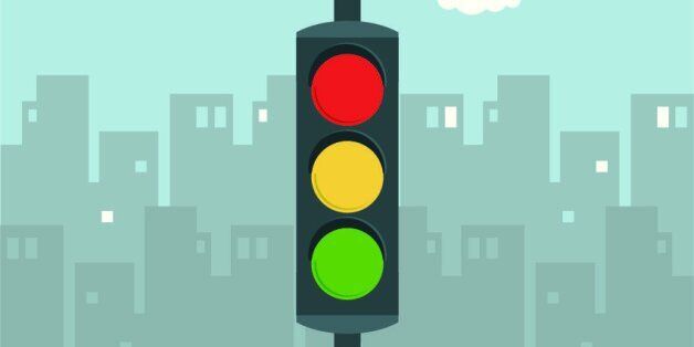 Vector illustration of traffic lights