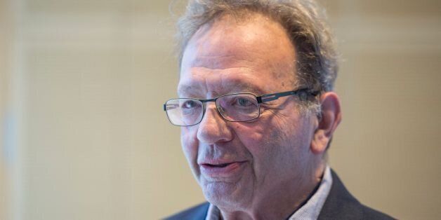 Larry Sanders, the older brother of US candidate for the Democratic Party presidential nomination Bernie Sanders, speaks to reporters during the Democrats Abroad global convention in Berlin on May 12, 2016. / AFP / John MACDOUGALL (Photo credit should read JOHN MACDOUGALL/AFP/Getty Images)
