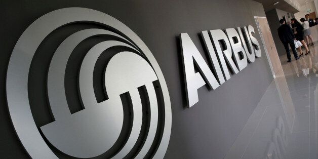 An Airbus signage is pictured at the new Airbus Asia Training Centre in Singapore April 18, 2016. REUTERS/Edgar Su/File Photo