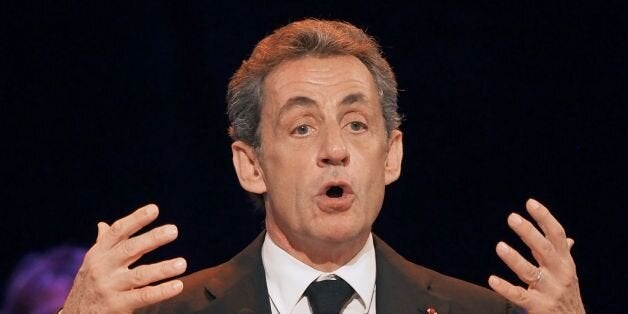 Former French president and candidate for Les Republicains presidential primary elections Nicolas Sarkozy delivers a speech during a campaign meeting in Perpignan, on September 24, 2016. / AFP / RAYMOND ROIG (Photo credit should read RAYMOND ROIG/AFP/Getty Images)