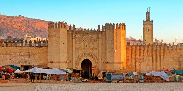 Gate to ancient medina of Fez, Morocco