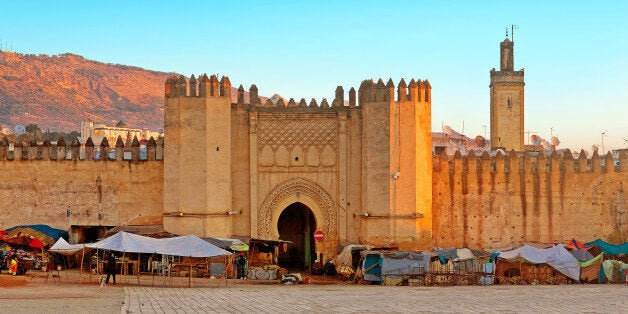 Gate to ancient medina of Fez, Morocco