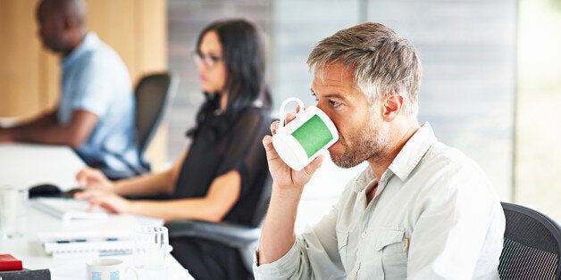 Business people working in a modern office