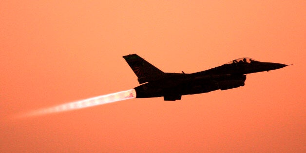 FILE - In this Thursday, June 21, 2007 file photo, an F-16 Falcon takes off from Balad Air Base, 50 miles north of Baghdad, Iraq. Jordanian officials said Wednesday, June 5, 2013 that the U.S. will deploy anti-missile batteries and F-16 jet fighters in the kingdom to bolster its defense capabilities in the face of a Syrian attack. Two security officials involved in the deployment, expected in the coming days, said that Washington is deploying one or two Patriot missile launchers on the northern border with Syria and a squadron of 12 to 24 F-16 warplanes as part of the international military maneuver