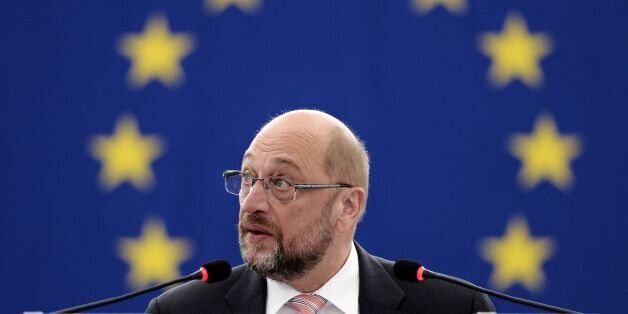 European Parliament President Martin Schulz attends a debate on recent developments in Poland and their impact on fundamental rights on September 13, 2016 at the European Parliament in Strasbourg, eastern France. / AFP / FREDERICK FLORIN (Photo credit should read FREDERICK FLORIN/AFP/Getty Images)