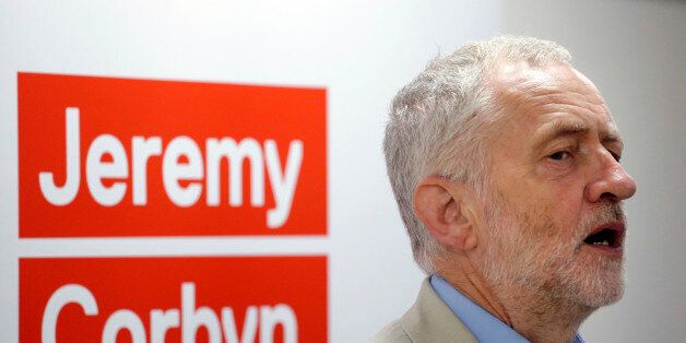 British Labour Party leader Jeremy Corbyn speaks to launch his bid to retain the leadership of the party, at the University College London Institute of Education in London, Thursday, July 21, 2016. The veteran left-wing lawmaker, who was elected leader by the party's members last year, has lost the support of most Labour legislators, who accuse him of being unelectable and of showing half-hearted support for European Union membership during Britain's referendum campaign. (AP Photo/Matt Dunham)