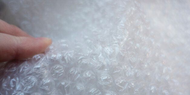 The joy of popping bubble wrap.