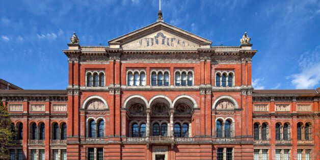The courtyard of the famous Victoria & Albert Museum (V&A) in London.