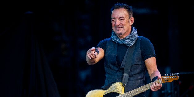 ROME, ITALY - JULY 16: Bruce Springsteen and The E Street Band performs in concert at Circo Massimo on july 16, 2016 in Rome, Italy. (Photo by Roberto Panucci/Corbis via Getty Images)