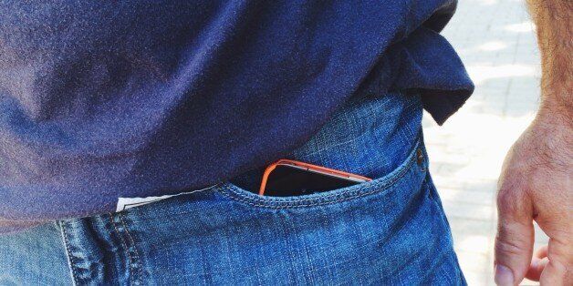 iPhone in a pocket