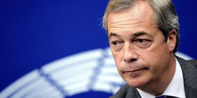 Former leader of the United Kingdom Independence Party (UKIP) Nigel Farage looks on during a press conference at the European Parliament in Strasbourg, eastern France, on July 06, 2016. / AFP / FREDERICK FLORIN (Photo credit should read FREDERICK FLORIN/AFP/Getty Images)