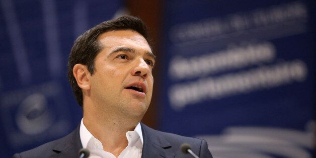 Greece's Prime Minister Alexis Tsipras adresses the parliamentary assembly of the Council of Europe in Strasbourg, France, June 22, 2016. REUTERS/Jean-Marc Loos