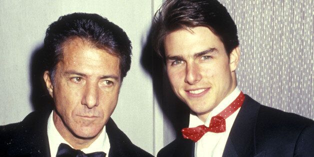 Actor Dustin Hoffman and actor Tom Cruise attend the American Museum of the Moving Image Honors Elia Kazan on January 19, 1987 at The Waldorf-Astoria Hotel in New York City. (Photo by Ron Galella, Ltd./WireImage)