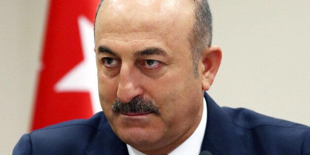 Turkey's Foreign Minister Mevlut Cavusoglu speaks to the media during a press conference in Ankara, Turkey, on Friday, July 29, 2016. Cavusoglu said