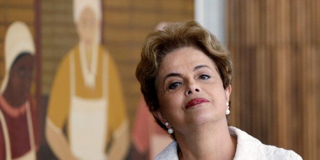 Suspended Brazilian President Dilma Rousseff attends a news conference with foreign media in Brasilia, Brazil, May 13, 2016. REUTERS/Ueslei Marcelino