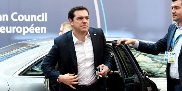 Greek Prime Minister Alexis Tsipras arrives for an EU summit in Brussels on Thursday, March 17, 2016. In the first day of a two-day summit, European Union leaders hope to seal a deal with Turkey to send back tens of thousands of migrants amid deep divisions over how to manage Europe's biggest refugee emergency in decades. (AP Photo/Geert Vanden Wijngaert)
