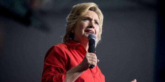 FILE - In this July 30, 2016 file photo, Democratic presidential candidate Hillary Clinton speaks in Youngstown, Ohio. Republican presidential candidate Donald Trump has alarmed U.S. allies in Asia and elsewhere by suggesting that American military support should depend on their willingness to pay. But he would not be the first U.S. president to consider shaking up time-honored military deployments. Four decades ago, then-President Jimmy Carter tried to withdraw American troops in South Korea, and failed. He wanted to trim fat from the U.S. defense budget and put pressure on South Korea over human rights abuses, but hit a wall of opposition in his own administration and in Seoul. (AP Photo/Andrew Harnik, File)