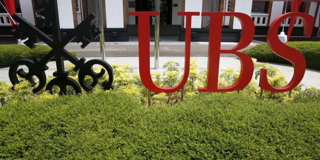A view of the signange outside UBS Business University which houses their innovation center Evolve in Singapore March 17, 2016. REUTERS/Edgar Su