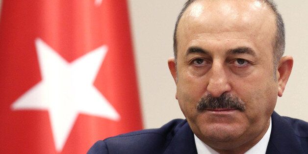 Turkey's Foreign Minister Mevlut Cavusoglu speaks to the media during a press conference in Ankara, Turkey, on Friday, July 29, 2016. Cavusoglu said