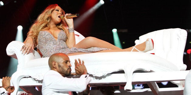 NEW ORLEANS, LA - JULY 02: Singer Mariah Carey performs on stage during the 2016 ESSENCE Festival presented by Coca Cola at the Louisiana Superdome on July 2, 2016 in New Orleans, Louisiana. (Photo by Bennett Raglin/Getty Images for 2016 Essence Festival)