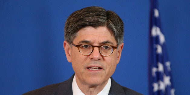 U.S. Treasury Secretary Jack Lew attends a news conference at the Bercy Finance Ministry in Paris, France, July 12, 2016. REUTERS/Charles Platiau