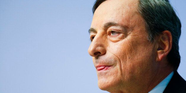 European Central Bank (ECB) President Mario Draghi attends a news conference at the ECB headquarters in Frankfurt, Germany, April 21, 2016. REUTERS/Ralph Orlowski