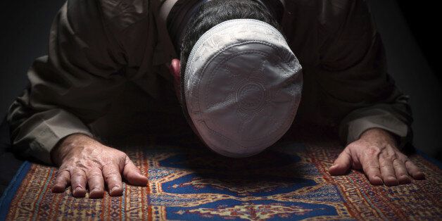muslim man praying (this picture have been shot with a Hasselblad HD3 II 31 megapixels)
