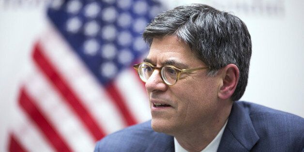 Jacob 'Jack' Lew, U.S. Treasury secretary, speaks to reporters during a round table at the Group of Seven (G-7) finance ministers and central bank governors meeting in Sendai, Japan, on Friday, May 20, 2016. It's 'critical' that Congress pass a bill that would give Puerto Rico tools to restructure its debts, Lew. Photographer: Tomohiro Ohsumi/Bloomberg via Getty Images