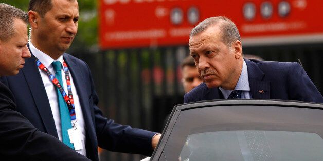 Turkey's President Tayyip Erdogan arrives for the NATO Summit in Warsaw, Poland July 9, 2016. REUTERS/Kacper Pempel